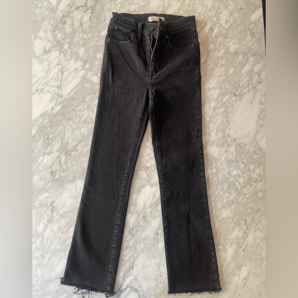 Madewell Women's Cali Demi-Boot Black Jeans